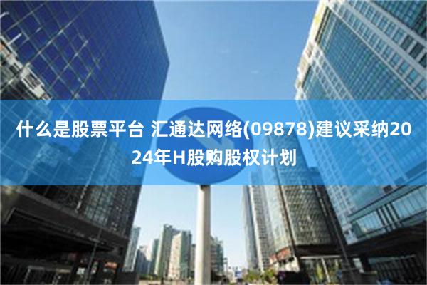 什么是股票平台 汇通达网络(09878)建议采纳2024年H股购股权计划