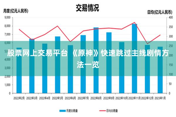 股票网上交易平台 《原神》快速跳过主线剧情方法一览