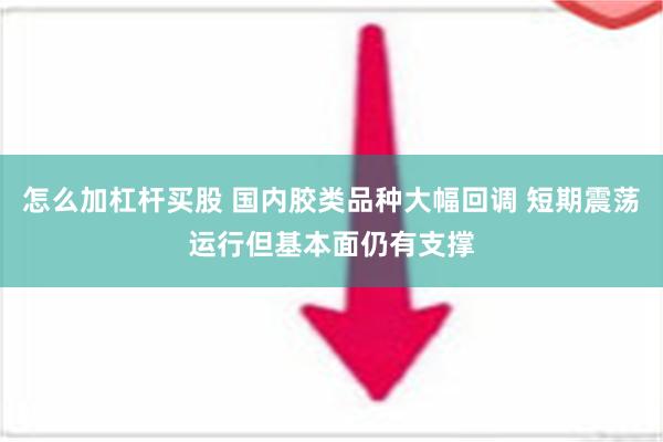 怎么加杠杆买股 国内胶类品种大幅回调 短期震荡运行但基本面仍有支撑