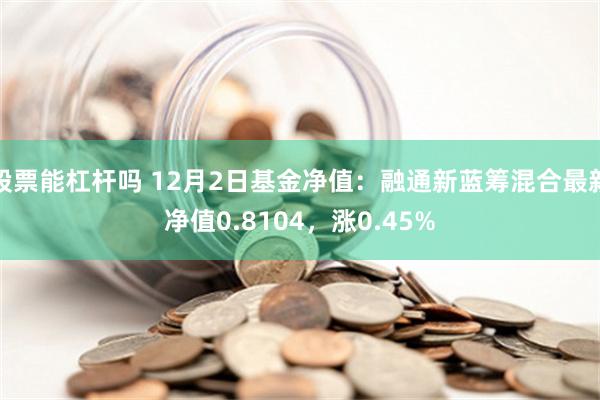 股票能杠杆吗 12月2日基金净值：融通新蓝筹混合最新净值0.8104，涨0.45%