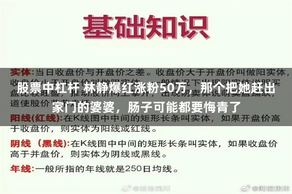 股票中杠杆 林静爆红涨粉50万，那个把她赶出家门的婆婆，肠子可能都要悔青了